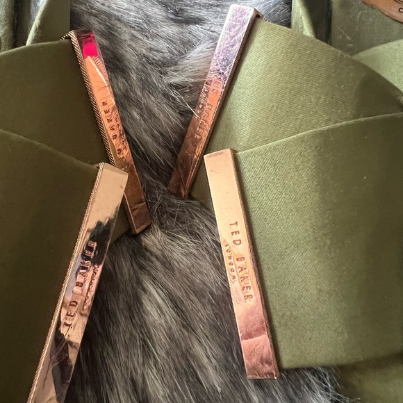 Ted Baker Olive Green Mules with Bow Detail - Picture 2 of 8